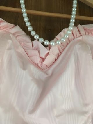 Vtg 1970s Gunne Sax By Jessica McClintock Pink Prom Bridesmaid Dress Size 7 2