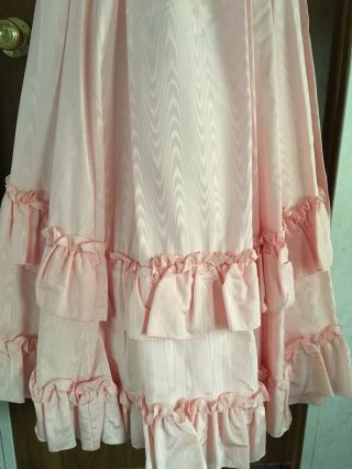 Vtg 1970s Gunne Sax By Jessica McClintock Pink Prom Bridesmaid Dress Size 7 4