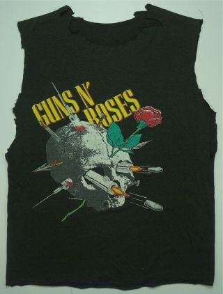 Rare Vintage Guns N’ Roses Appetite For Destruction 1988 Trimmed T Shirt 80s 90s