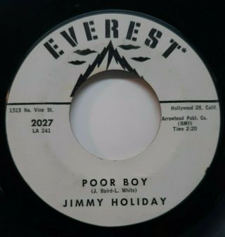45 Rpm,  Northern Soul,  Jimmy Holiday,  Poor Boy/ Dont Laugh