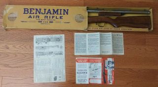 Benjamin Franklin 720 W/ Box & Paperwork Vintage Antique Bb Air Rifle