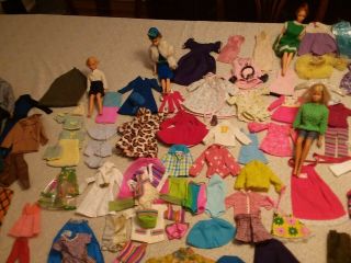 Vintage Barbie dolls,  clothes,  accessories and carrying cases 3