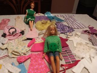 Vintage Barbie dolls,  clothes,  accessories and carrying cases 4