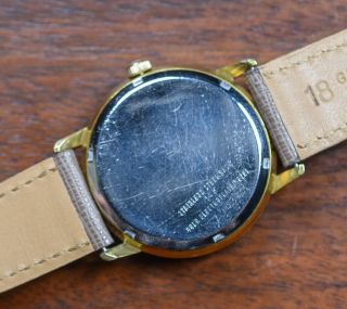 Vintage ETERNA SONIC Electronic Gold Plated Date Watch Saffiano Leather Band 4