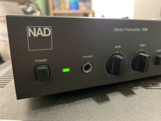 Vintage NAD 1155 Stereo Preamplifier w/ MM/MC Phono Stage made in Japan, 3
