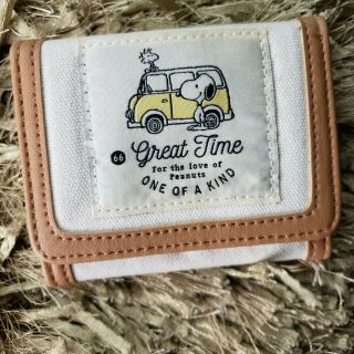 For The Love Of Peanuts Wallet Vw Bug Beachy Leather Canvas