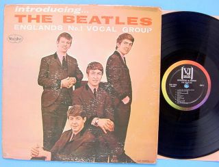 1964 Vee - Jay Vj Introducing The Beatles Vjlp 1062 Lp Record Album