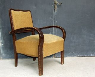 Art Deco Armchair.  Club Chair,  Cocktail Desk Chair.  Vintage Antique Halabala.