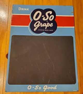 O - So Grape Vintage Embossed Chalkboard Sign