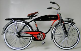Western Flyer Vintage Bicycle 1950s Bike Cycle Metal Model Length: 12 Inches