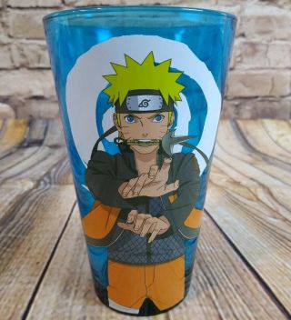Naruto Anime Collector Drinking Glass Blue Loot Crate Exclusive Fast Secure Ship