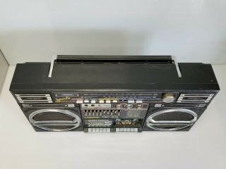 Vintage Lasonic TRC - 975 Jumbo Radio Stereo Cassette Ghettoblaster Boom Box Parts 5