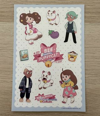 Bee & Puppycat Kickstarter Exclusive Stickers Sheet Set Natasha Allegri