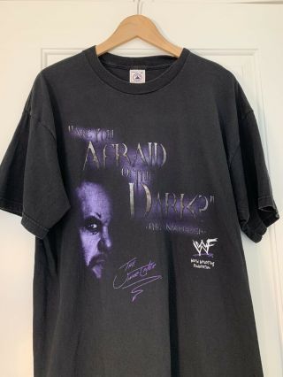 Vintage The Undertaker Wwf T - Shirt Xl Are You Afraid Of The Dark Double Side