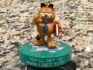 Vintage Enesco 1981 Garfield You”ll Get It When I Get To It Figurine