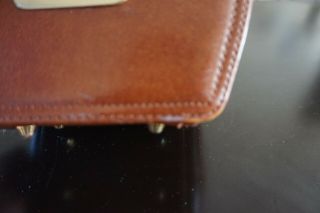 Vintage Ralph Lauren Leather Box Handbag Purse Brown. 6