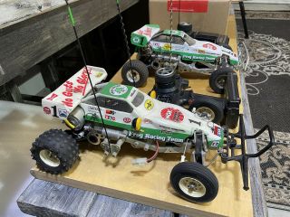 2 Vintage Tamiya Frog (s) With Controllers And Spares - Instructions 1983