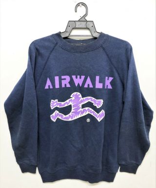 Vintage 80s Airwalk Keith Haring Skateboard Sweatshirt T - Shirt Thrasher Zorlac