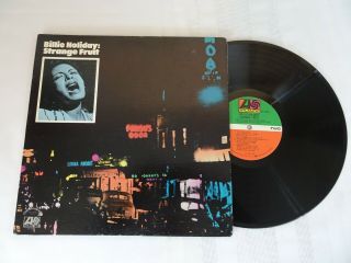 Billie Holiday Strange Fruit Vinyl Lp Atlantic Label 1972 Ex - /ex -
