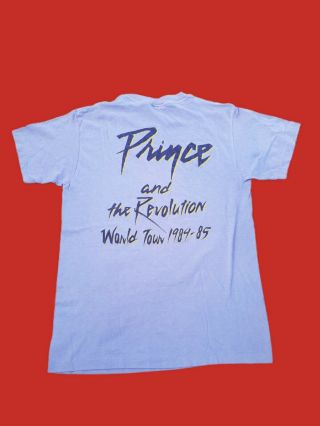 Vintage 1984/85 Prince Purple Rain Tour Shirt Large 2
