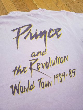 Vintage 1984/85 Prince Purple Rain Tour Shirt Large 5