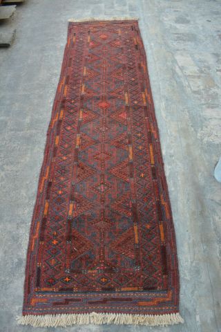 F3101 Handmade Afghan Tribal Wool Mishwani Hallway Rug Runner 2 