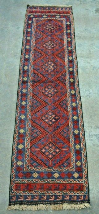 F2179 Vintage Handmade Afghan Tribal Wool Mishwani Hallway Runner 2 