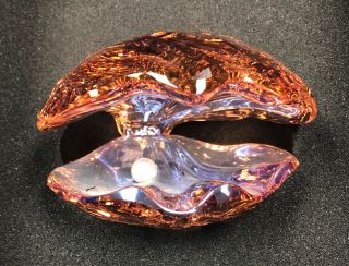 Pearl Oyster Vintage Rose Swarovski Crystal Mib Box & No.  1075308