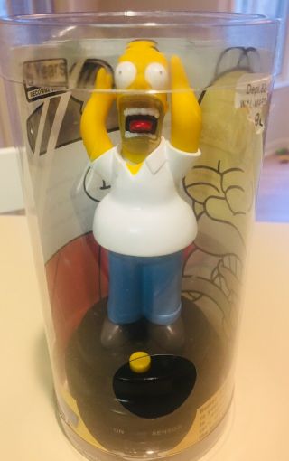 The Simpsons 6 " Tall Talking Homer Gemmy Industries Car Dashboard/office Figure