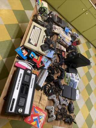 Vintage Atari Bundle Controller Nintendo Ps1 Ps2 Intellivision Computer Xbox