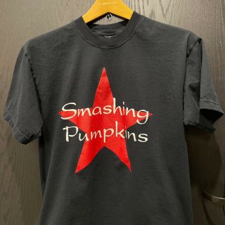 90s Vintage Smashing Pumpkins Tee Shirt Size L/xl Red Star Band Tee Screen Stars