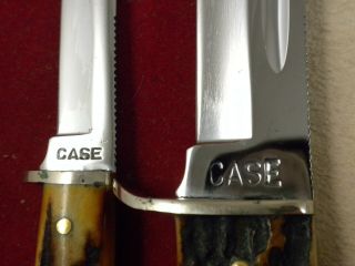 VINTAGE 1940 - 64 CASE XX FIXED BLADE KNIFE SET IN SHEATH GREAT STAG 5