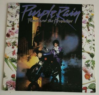 Prince And The Revolution Purple Rain Vinyl Lp; 1984; Nm; Poster & Orig.  Sleeve