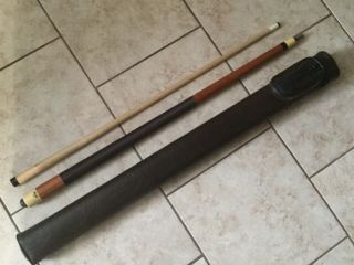 Vintage 1990 ' s Viking Pool Cue with Case Made in USA Collectible 2