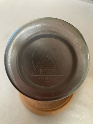 Vintage MSR Titan Titanium Fuel Bottle - 0.  4 Liter 2