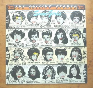 Some Girls By The Rolling Stones 1978 Lp Vinyl Record Rare Coc 39108 Vg