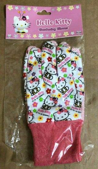 Hello Kitty Gardening Glove,  Adult Medium Gloves Sanrio 2004