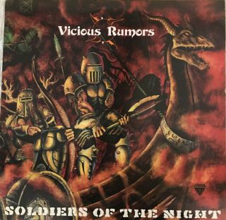 Vicious Rumors - Soldiers Of The Night - 1985 Lp Silver Label - Rare Orig Pressing