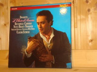 Donizetti L´elisir D´amore Scimone Jose Carreras Philips Digital 2 Lp Box