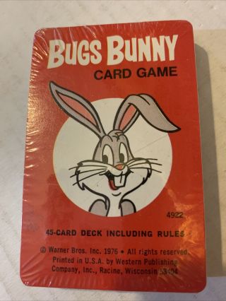 Vintage Bugs Bunny Card Game Warner Brothers 1976