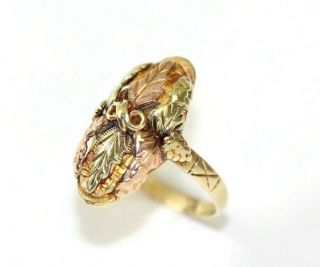 Vintage 10k Black Hills Gold Womens Ring: 4 Grams - Size 8