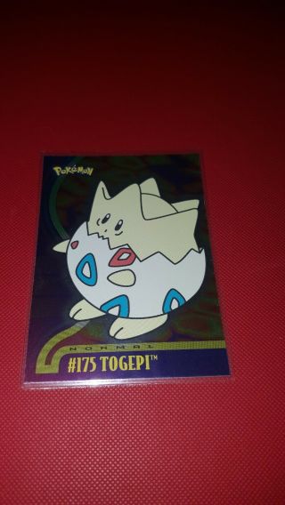 Topps Pokemon Johto Series 1 Togepi Silver Foil Holo 175 Rare