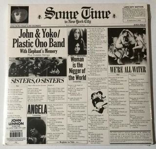 Some Time In York City Lp By John Lennon/plastic Ono Band/yoko Ono.