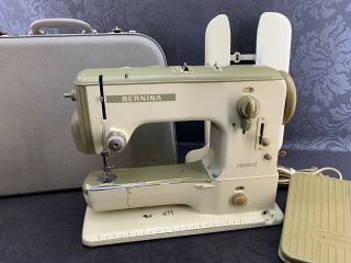 Vintage Bernina 530 - 2 Sewing Machine Vintage Switzerland Case Extension Table