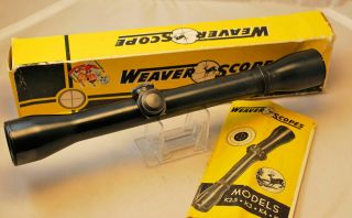 Vintage Weaver K 4 K4 60 B 60b Rifle Scope