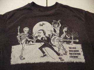 Vintage 1989 The Damned Concert T Shirt Farewell Tour Dates Punk Rock 50/50 S L