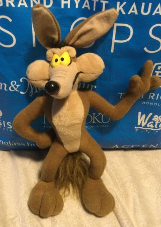 Vintage 1994 Wile E.  Coyote 12 " Tyco Plush Toy Stuffed Doll Looney Tunes