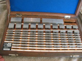Grade A Vintage 81 Piece Fowler Square Gage Block Set Machinist Tools Tool