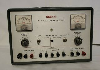 Eico 1030 Regulated Variable Power Supply Tube Type Vintage Powers On