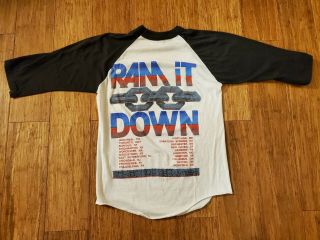 Vintage 1988 Judas Priest Ram It Down Tour Raglan T Shirt Size Medium 3